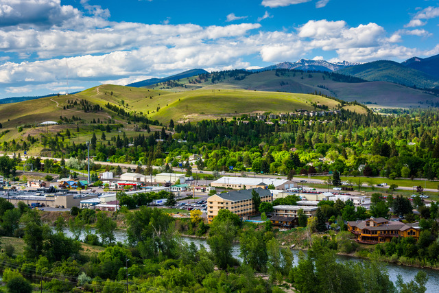 Flying into Missoula Montana