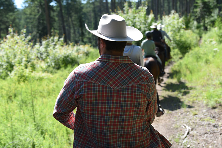 Public Horseback Trail Rides at the Bar W Guest Ranch in Whitefish Mt