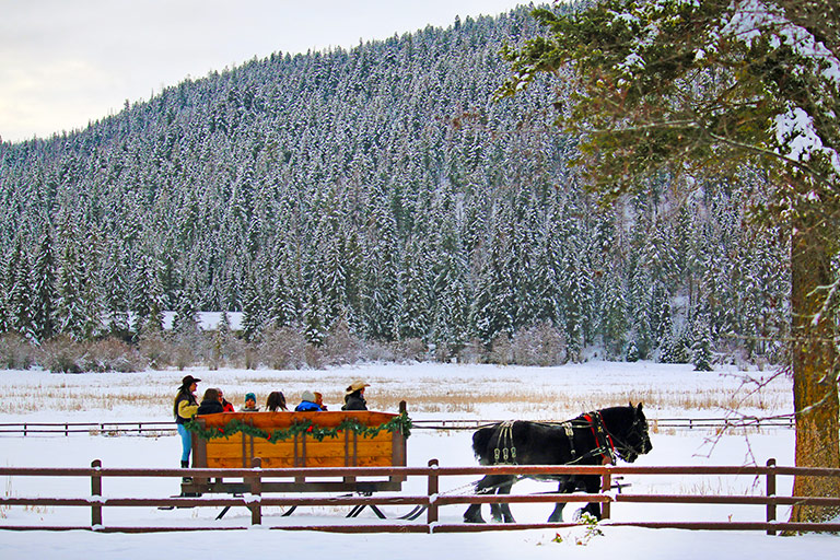 Nightly Stays at the Bar W Guest Ranch in Whitefish Mt