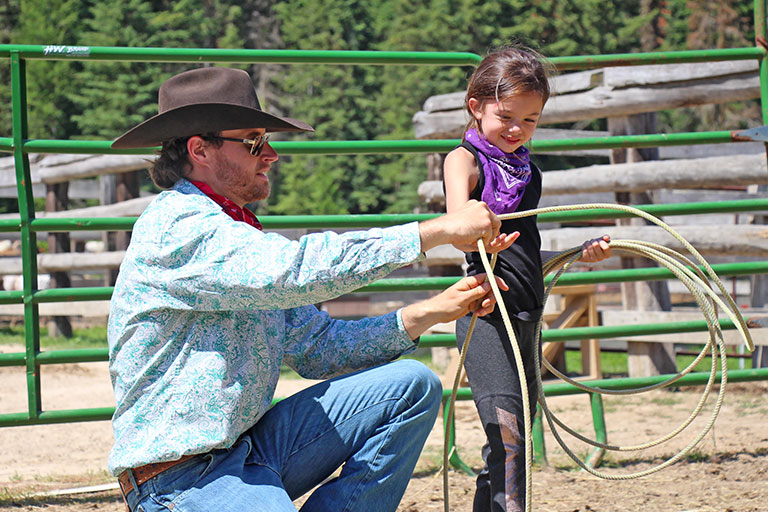 Kids Camp at the Bar W Guest Ranch in Whitefish Mt