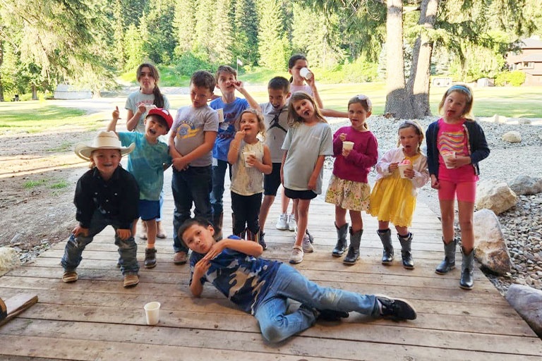 Kids Camp at the Bar W Guest Ranch in Whitefish Mt