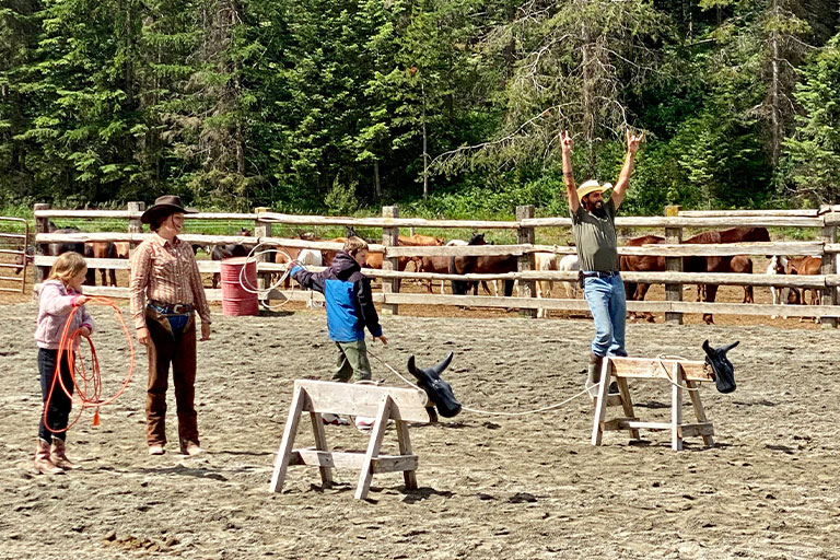 Kids Camp at the Bar W Guest Ranch in Whitefish Mt