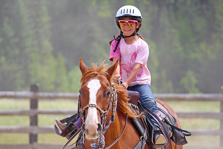Public Horseback Trail Rides at the Bar W Guest Ranch in Whitefish Mt