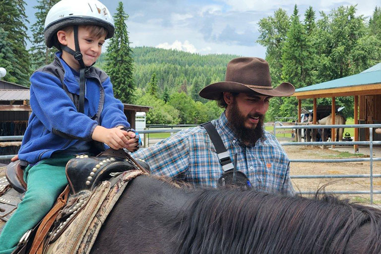 Public Horseback Trail Rides at the Bar W Guest Ranch in Whitefish Mt