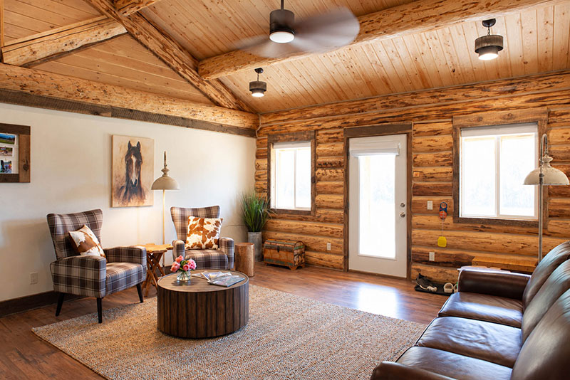 New Cabins at the Bar W Guest Ranch in Whitefish Mt