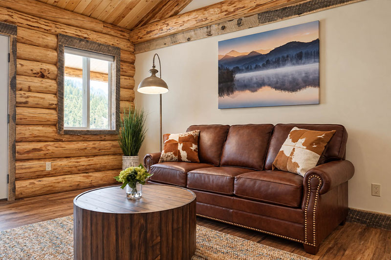New Cabins at the Bar W Guest Ranch in Whitefish Mt