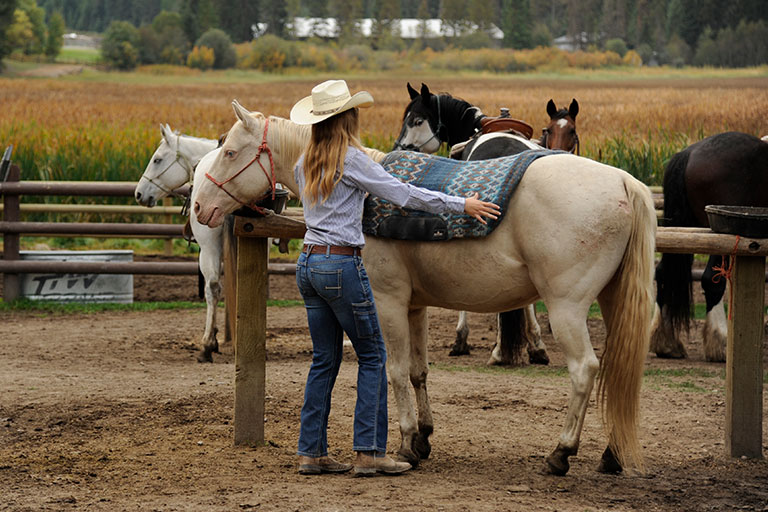 Public Horseback Trail Rides at the Bar W Guest Ranch in Whitefish Mt