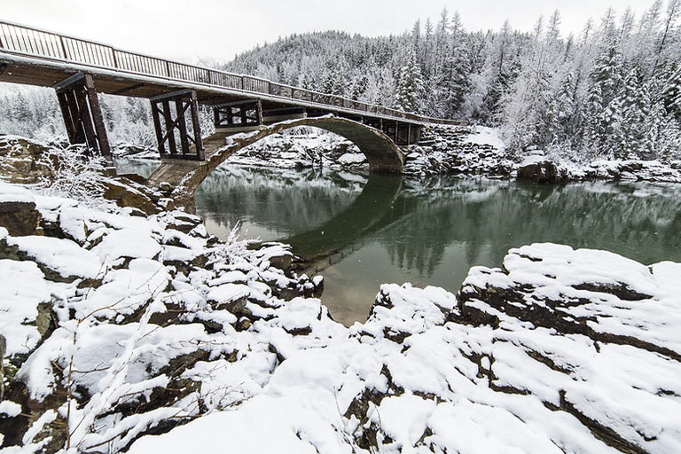Scenic Drive and Snoeshoeing Adventure - The Bar W - Whitefish MT