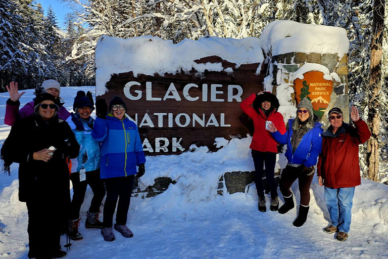 Winter Scenic Driving Tour at the Bar W Guest Ranch in Whitefish MT